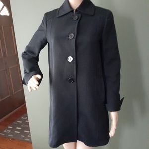 Max Mara Weekend Black Quilted Coat Jacket Sz 4